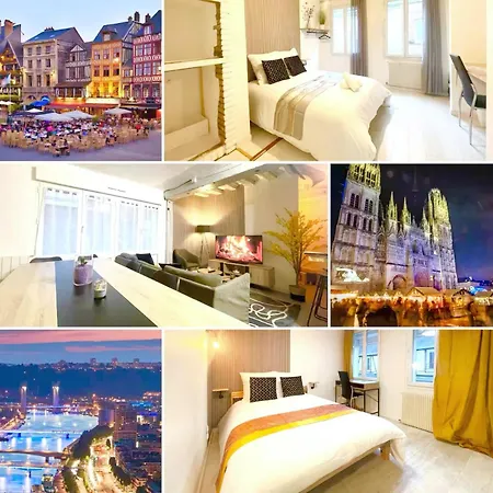 Maison Hyper Centre - Patio - Tv 4k - Wifi-fibre - 4 - Machine A Laver - Seche Linge - Lave Vaisselle - Confort - Spacieux * Rouen