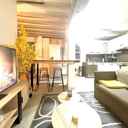 Maison Hyper Centre - Patio - Tv 4k - Wifi-fibre - 4 - Machine A Laver - Seche Linge - Lave Vaisselle - Confort - Spacieux ルーアン