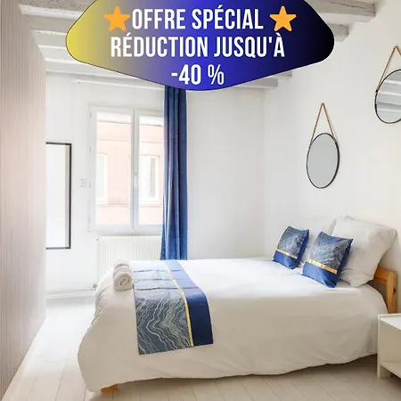 Apartment Maison Hyper Centre - Patio - Tv 4k - Wifi-fibre - 4 - Machine A Laver - Seche Linge - Lave Vaisselle - Confort - Spacieux