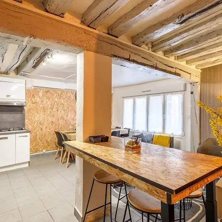 Apartment Maison Hyper Centre - Patio - Tv 4k - Wifi-fibre - 4 - Machine A Laver - Seche Linge - Lave Vaisselle - Confort - Spacieux Rouen
