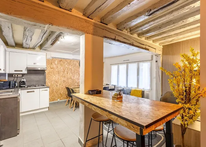 Apartment Maison Hyper Centre - Patio - Tv 4k - Wifi-fibre - 4 - Machine A Laver - Seche Linge - Lave Vaisselle - Confort - Spacieux Rouen